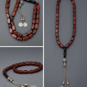 مسبحة عقيق نارية مروحنة